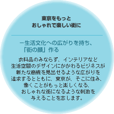 東京をもっとおしゃれで楽しい街に