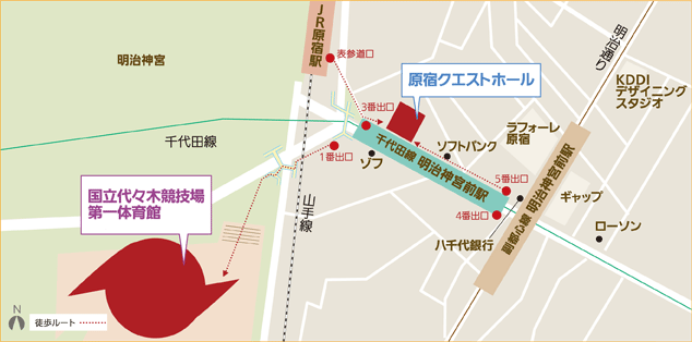 原宿周辺地図