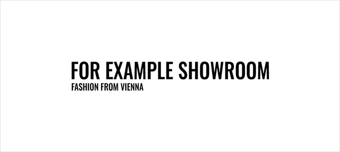 For Example Showroom - Discover Austrian Fashion