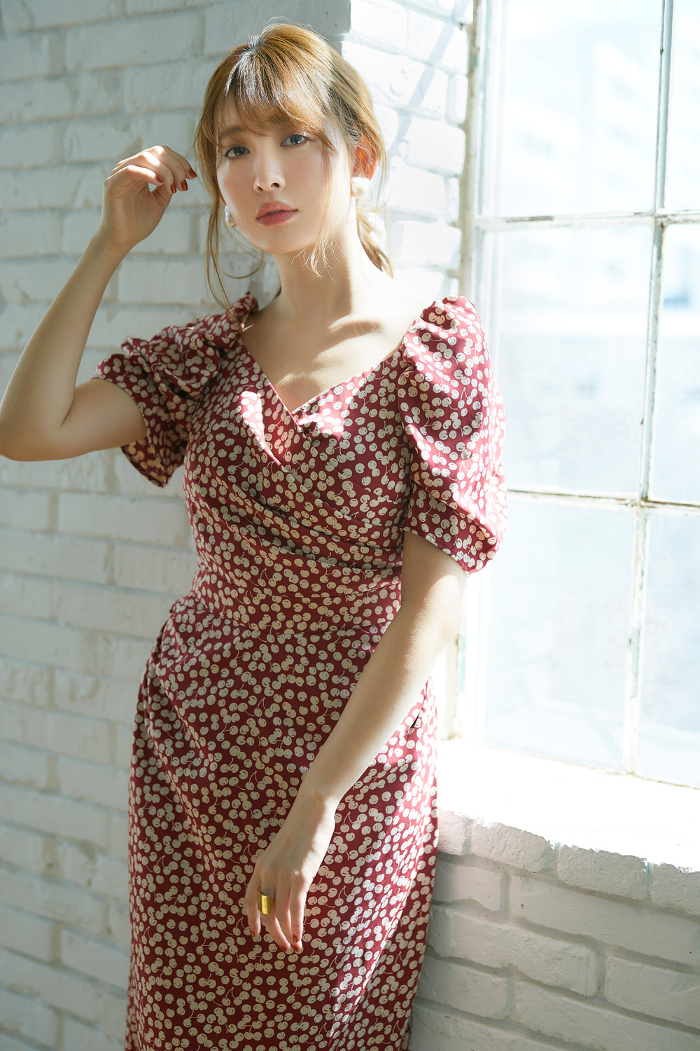 人気グッズ her lip to Cherry Pattern One-Piece | masjid-ibrahim.com